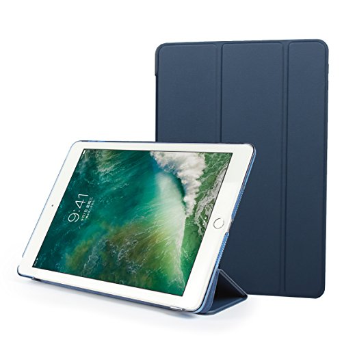Batianda iPad 9.7 2017 Smart Case Hülle Schutzhülle Tasche mit Leichte Ständer und Auto Schlaf / Wach Funktion für 9,7 Zoll iPad 2017,Navy Blau