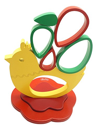 SKOLA - Sk 034 Toys Nesting Hen - Stack and Nest The Eggs,Multicolor Pack of 5 Pcs