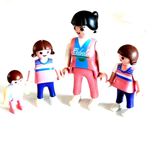 Preisvergleich Produktbild playmobil ® - 4 Figuren - Frau - 3 Kinder - Gabrielle - Konvolut