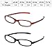 Produktbild 2 Pack Faltbare Lesebrille mit Aufbewahrungskoffer Presbyopie Eyewear Leichter PC-Rahmen +1,0 bis + 2,5 Stärke Optiker empfehlen für Bücher/Zeitungen/Karte,2.5