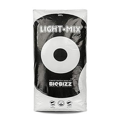 BIOBIZZ 02-075-105 Light-Mix Sac Terreau Mélange d'Empotage Léger, Transparent, 20 L