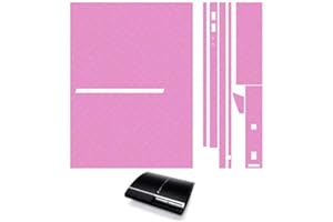 MYGOODPRICE Sticker Autocollant Aspect Carbone 3D Skin pour Playstation 3 PS3 Fat Rose