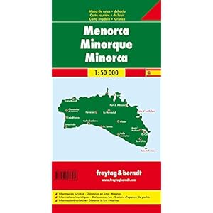 Menorca, mapa de carreteras. Escala 1:50.000. Freytag & Berndt. (Auto karte)