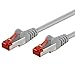 Produktbild Wentronic 95579 Cat6 Netzwerkkabel S/FTP (2x RJ45 Stecker, PIMF doppelt geschirmt) grau