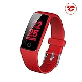 Jayol Elektrisch Heizlüfter Ventilator mit PTC Keramik Schnellheizer Automatische Oszillation 2 Stufe Warm & Natürlich für Vier Jahreszeiten (Black) (Rot)