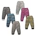 NammaBaby Unisex Cotton Pajama Pants (Multicolour,3-4 years) - Pack of 6