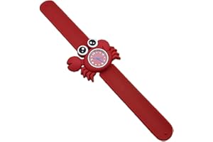 UKCOCO Reloj Slap para Niños Dibujo Animal Patrón de Silicona Reloj de Cuarzo Niños Divertido Slap Reloj de Pulsera para Niñas Estudiantes