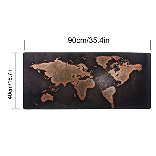 Coj  n De Rat  n Extendido Del Juego Y Estera Del Teclado Estera Del Rat  n Del Mapa Del Mundo Base Antideslizante