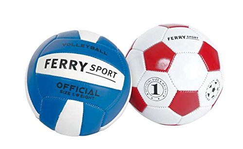 Sans Marque - Mini Balle Cuir Foot Ou Volley Modèle Aléatoire