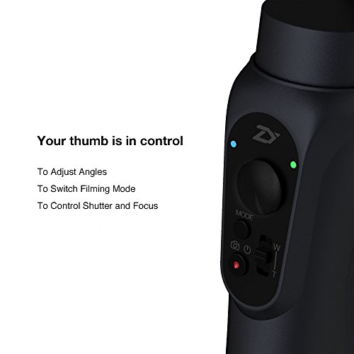 Zhiyun Smooth-Q Stabilizzatore a 3 assi per smartphone come iPhone Plus/7/6Plus/6,Samsung,Huawei and GoPro3/4/5 fino ad 200g/6