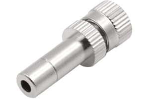 LIOAEUST 10PCS 6mm Misting Nozzle Fast Connect Mist Fog Sprayer Spray Nozzles Gardening Misting Spray Head for Gardens, Patios, Lawns(A)