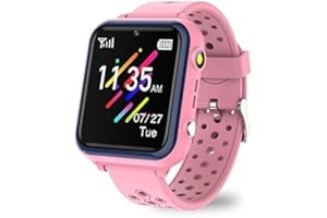 Retysaz Kids Smart Watch 16 Game Smart Watch for kids Phone Fashion Smartwatches for Children 3-14 Great Gifts To Girls Boys Electronic Learning Toys (Red)