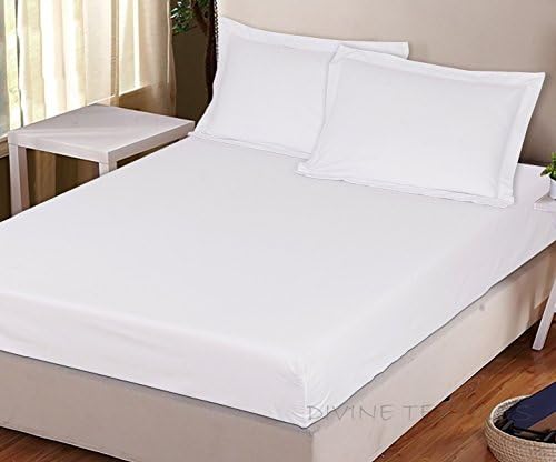 Divine Textiles® Percale Oxford Pillow Cases Non Iron Easy Care (Pair Of Oxford Pillow Cases, White)
