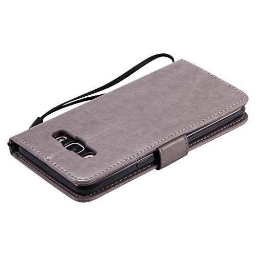 Leder Tasche für Samsung Galaxy J7 2016 SM-J710 / Samsung Galaxy J5 2016 SM-J510 Flip Case / Samsung Galaxy J3 2015/2016 SM-J310F SM-J320F Schutzhülle, Moon mood® PU Leder Tasche für Samsung Galaxy J7 2016 / Samsung Galaxy J5 2016 / Samsung Galaxy J3 2015/2016 Schutzhülle Leder Wallet Portemonnaie Kasten-Slot Baummuster Geprägt Abdeckung Stand Buchformat Unterstützung Magnetverschluss Kartenhalter Weichen TPU Innen Case - 7