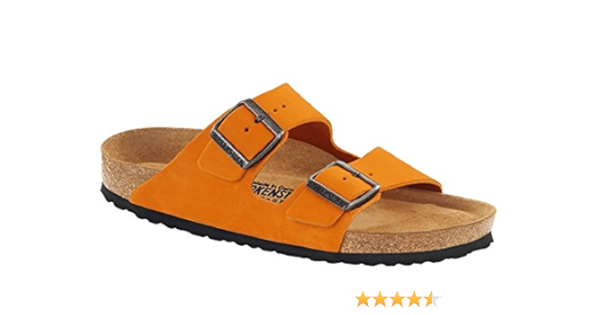 birkenstock arizona orange nubuck