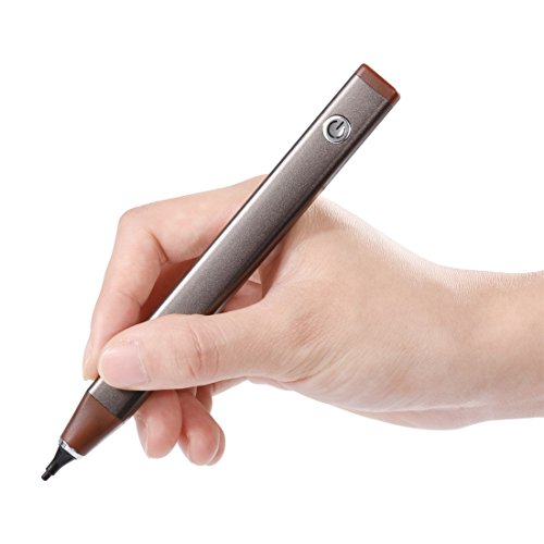 Stylus Stift, Touchscreen Eingabestift , Wrcibo USB Aufladbar Kapazitiver Eingabestift Stylus Touch Pen Touch Screen Zeichnen- und Schreibstift, Feine Präzision Kugelschreiber für Touch-Screen Smartphones & Tablets (Braun)