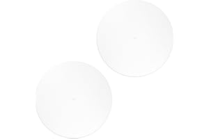 NQEUEPN 2 Szt. Maty Filcowe do Gramofonu, 30cm Antyposlizgowe Antystatyczne Mata Antyposlizgowa do Gramofonu Mata Ochronna do Gramofonu Podkladka Zamiennik do Fonografu Gramofonu Winylowego LP (Bialy)