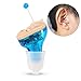 Produktbild Mini Invisible Schwerhörigenapparat Hearing Aid Gerät Hilfsmittel Hörgerät Hörverstärker mit Tragebügel (Hörgerätset mit 901A Batterien + Aufsätzen) , Blue(left)
