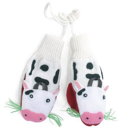 Kidorable Kids Knitted Gloves/Mittens (Cow)