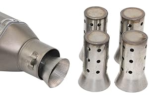 Tiardey Insert de Silencieux de Moto,Insert de Tuyau de Silencieux d'échappement de Moto Universel de 51 mm Insert d'assemblage de Silencieux de Silencieux de déflecteur