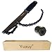 Produktbild Yuauy Schwarz Bike Kette Peitsche Ritzel Entferner Schlüssel COG Kassette Fahrrad Kette Schwungrad Rotor lässt es Verschlußring entfernen Werkzeug-Set
