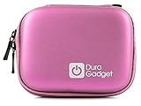 DURAGADGET Protective Pink 'Shell' Carry Case With Belt Clip - Ideal for Hearing Aid Storage/Carrying