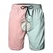Produktbild jiger Mens Swim Trunks Summer Cool Quick Dry Board Shorts Bathing Suit,Gray Double-Bell Clock,Beach Shorts Swim Trunks