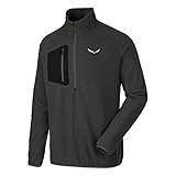Ranura con cremallera Salewa Puez Plose 2 Polarlite Half-Zip, Sudadera Media Cremallera para Hombre, Negro (black out/0730), 46/S