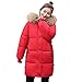 Produktbild Ghemdilmn Damen Winterjacke Wintermantel Lange Daunenjacke Jacke Outwear Frauen Warm Daunenmantel Solide Tasche Reißverschluss Lässig Dicker Slim Down Jacke Mit Kapuze Mantel