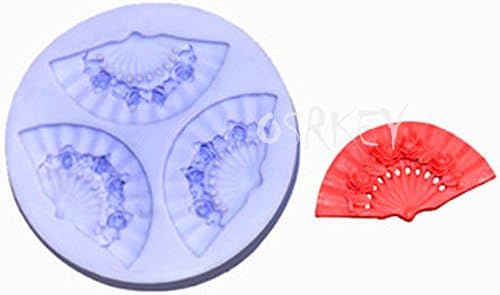 YL Fan Y072 Silicone Sugar Resin Craft DIY Moulds DIY gum paste flowers Cake Decorating Fondant Mold