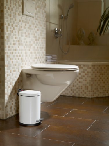 Hailo 0704-429, T2 S, Tret-Kosmetikeimer, 4 Liter, stahlblech weiss - 2