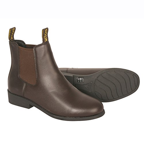 Saxon-Equileather-Pull-On-Jodhpur-Boots-Brown-UK-4