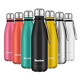 ➤Diseño perfecto: diámetro de la boca 3,3 cm, diámetro inferior 6,5   cm, altura 26 cm, capacidad 500 ml. Adecuada para la mayoría de los portabotellas de bicicletas y coches.