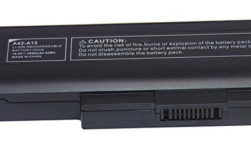 14.4V 4400mAh Ersetzen Laptop akku A42-A15 A32-A15 FPCBP343 FPCBP344 63Wh für Medion Akoya E6222 E7219 MD97874 MD97877 MD97879 E6228 MD98980 MD99050 E7220 E7222 MD99030 MD99060 P6816 P7816 P7818 für Fujitsu Lifebook NH532 - 9
