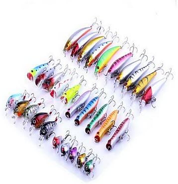 FMYXZ 30 pcs Hard Bait Pencil Popper Lure kits Fishing Lures Lure Packs g/Ounce mm inch,Hard Plastic Sea Fishing Freshwater Fishing , 30 pcs