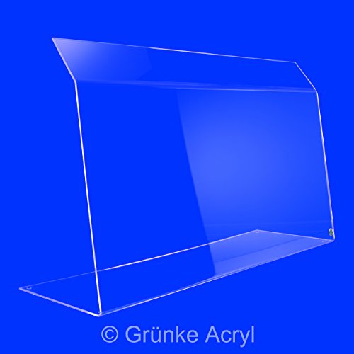 Original Spuckschutz Nr. 5 Tischaufsatz (Höhe: 50cm) Hustenschutz Niesschutz aus Acrylglas von Grünke ® Acryl (Stärke: 6mm (stark), Breite: 80cm)