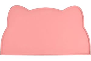 MAXQUU 1 tovaglietta rosa per animali domestici, per gatti e gatti, in silicone, per l'alimentazione dei gatti, per l'alimentazione dei cani, tappetino per l'alimentazione del cane