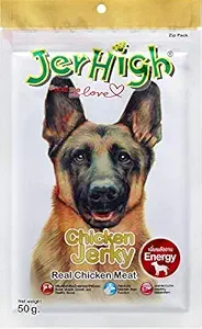 Jerhigh Dog Snacks Pack of 3 (Chicken Jerky) - Sold by Foodie Puppies