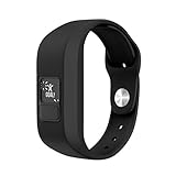 Igemy Sport Weiches Silikon Armband Ersatz Bügel für Garmin Vivofit 3 Watch (Schwarz)