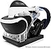 Produktbild ZRMVV PSVR Ladestation, PSVR Playstation 4 VR Kopfhörer Showcase/Controller Charge & Display Stand for PS4
