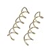 Bluelans® 10pcs Spiral Spin Screw Pin Hair Clip Twist Barrette Gold Brown Black (Brown)