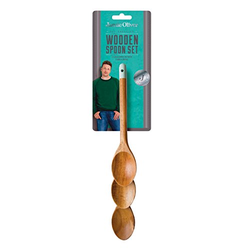 Jamie Oliver JB3410 Akazienholz Löffel-Set 3-teilig, Holz, braun, 46,0 x 5,0 x 4,5 cm, 3 Einheiten - 2