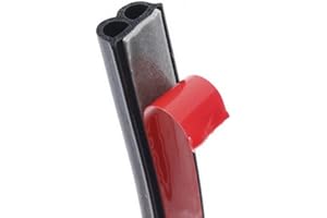 ETOPARS Striscia di Tenuta della Portiera per Auto 10 Metri Guarnizione in Gomma per Porta Auto Autoadesiva Protettore della Porta Forma B 12mm x 6mm