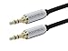 Price comparison product image Monoprice 109765 6-Feet 3.5mm Stereo Male to 3.5mm Stereo Male Gold Plated Cable for Mobile, Black