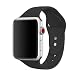 Produktbild Für Apple Watch Armband 38mm, ToveLo weich Silikon Ersatz Sport iWatch Armbändern für Apple Watch Serie 1, Serie 2,Serie 3,Sport,Edition,Hermès, S/M Schwarz