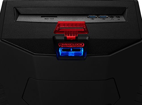 MEDION X5345G ERAZER Desktop PC (Intel Core i7-6700 Prozessor, AMD Radeon RX480 Grafikkarte mit 8 GB GDDR5 Speicher, 512 GB SSD, 1 TB HDD Festplatte, 16 GB DDR4 Arbeitsspeicher, DVD-/CD-Brenner, HDMI-Audio-/Video-Ausgang und 3x DisplayPort, Windows 10 Home) schwarz - 7