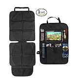 【Tamaño Universal】: Ajuste a la mayoría de los vehículos con la medida -el organizador para coche:62 x 42 cm, el asiento: 45 x 48 cm, el respaldo: 48 x 66 cm. La cubierta se puede fijar firmemente. Es fácil de instalarse, usted y su familia no perderán tiempo en la instalación. Adecuado para todos los modelos.