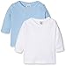 Care Baby-Jungen Langarmshirts Bio Baumwolle, 2er Pack, Blau (Lightblue 749), 68