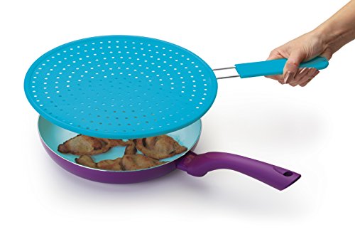 Colourworks Silikon-Spritzschutz, 28 cm – Blau - 2