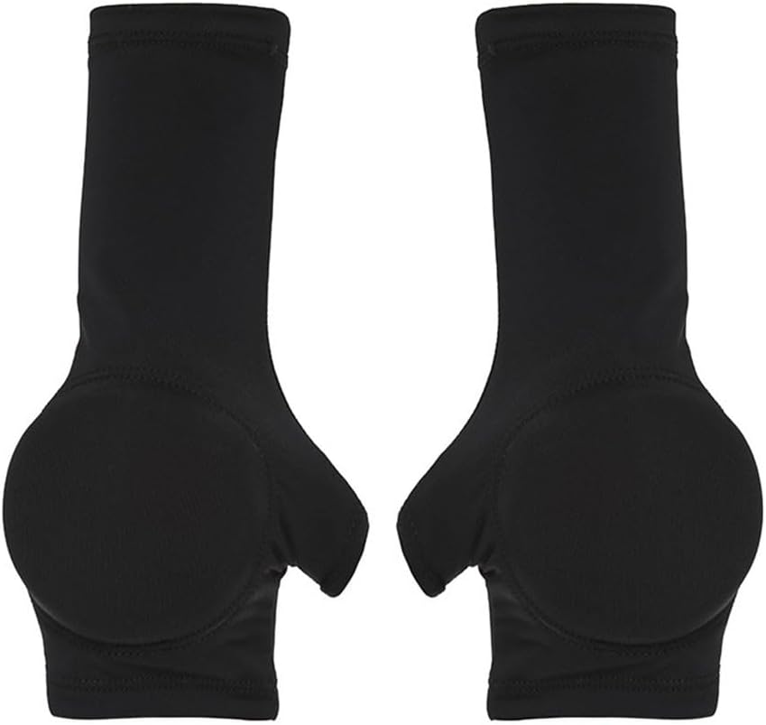 Vibsky Muñequeras de mano para patinaje sobre hielo con almohadilla de palma que absorbe los golpes, almohadillas protectoras de nailon para patinaje artístico, esquí y deportes de invierno, talla